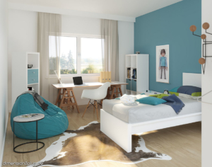 3D-Visualisierung-Jugendzimmer